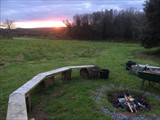 Fire pit in grounds