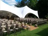 chairs set out for ceremony