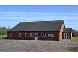 Clopton Village Hall showing carpark