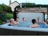 Our eco hot tub set in beautiful gardens