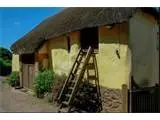 The restored thatched Cider Barn