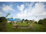 Safari tent marquee at Cornish Tipi Weddings