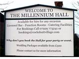 Millennium Hall Notice board