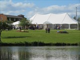a classic marquee at Maisemore court