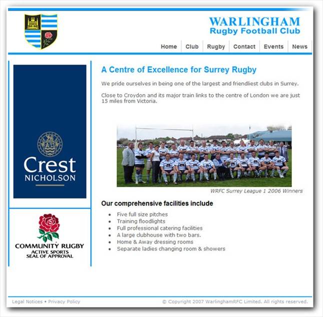 Warlingham Rugby Football Club surrey