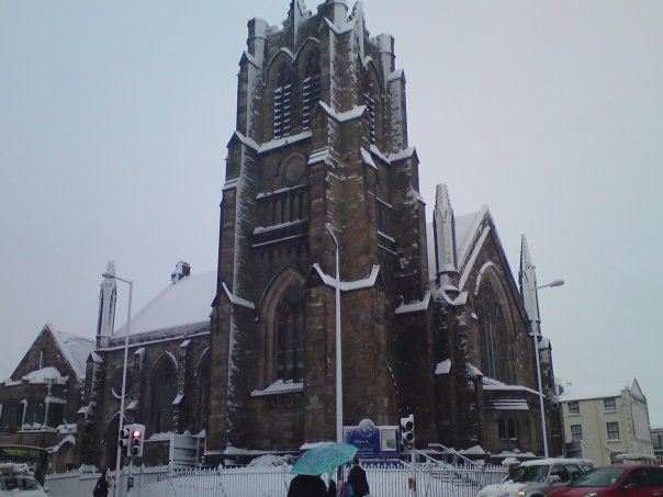 Church in snow