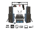Listing image for 2000w DJ Party Package 3 - Wedding Disco DJ CD & MP3 Laptop / Party Sound & Lighting Equipment - £200 per day