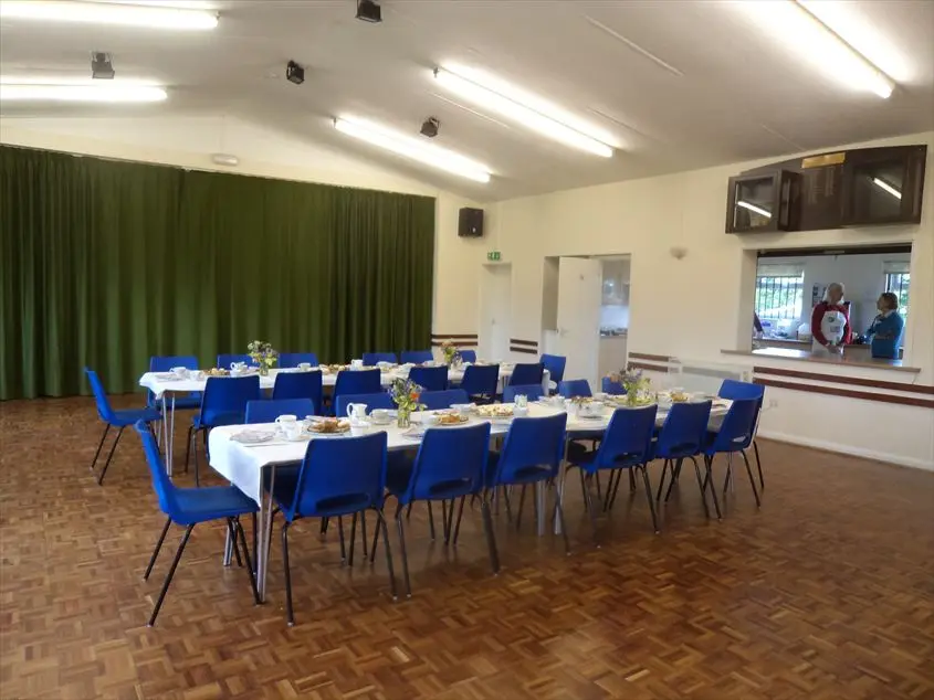 interior of South Newton and Wishford village hall