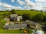 The main buildings on our historic rustic estate