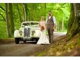 Wedding car on driveway