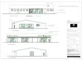 Architect plan of Hall exterior