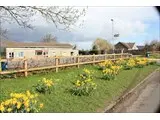 East Stour Village Hall in Spring