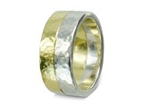 Listing image for Two colour hammered wedding band