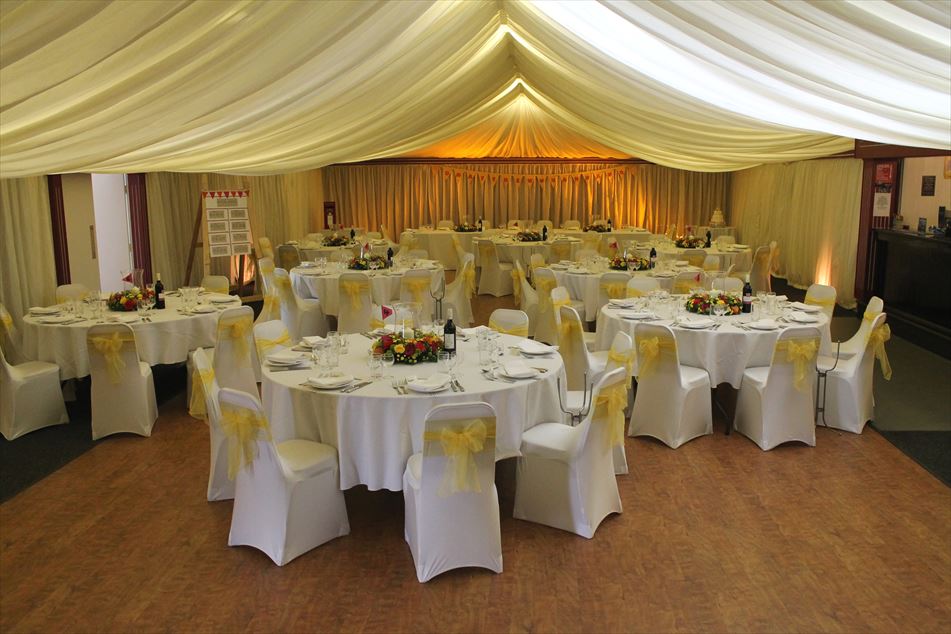 A. S. PARTY EVENTS Club Chesterfield Wedding Venue Dressing Chair Covers Marquee Drapes