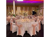 Ballroom styled for a wedding