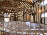 The Garden Barn set up for a Civil Ceremony