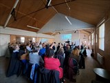 A busy Garden Hall  March  26 