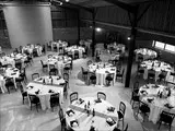 Tables in the Tractor Barn