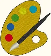 Brush & Easel Brush & Easel