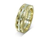 Listing image for Three Band Diamond Trap Eternity Ring