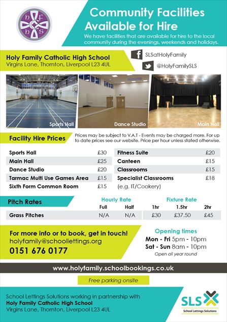 Community Facilities For Hire