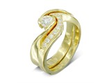 Listing image for Twist Diamond Engagement and Wedding Ring Set