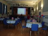 Main Hall with cinema screen and stage