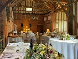 Wedding breakfast in the barn