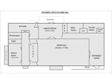 Village hall layout and dimensions