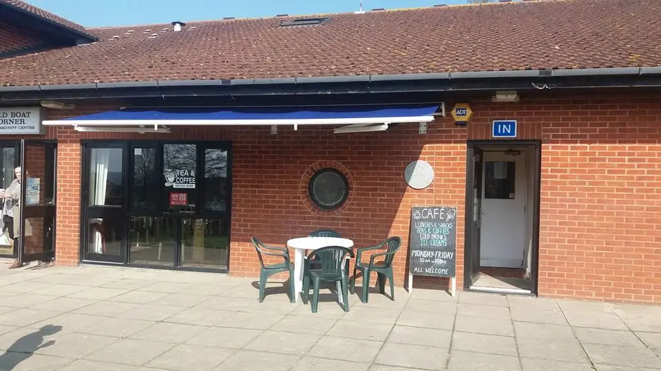 Patio front of building