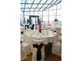 Wedding reception in the glass observatory