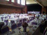 Main Hall - laid out for a wedding reception